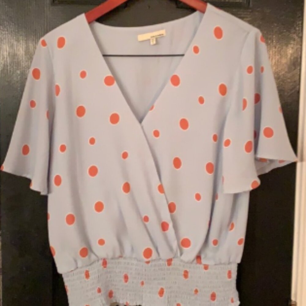 June & Hudson polka dot shirt
